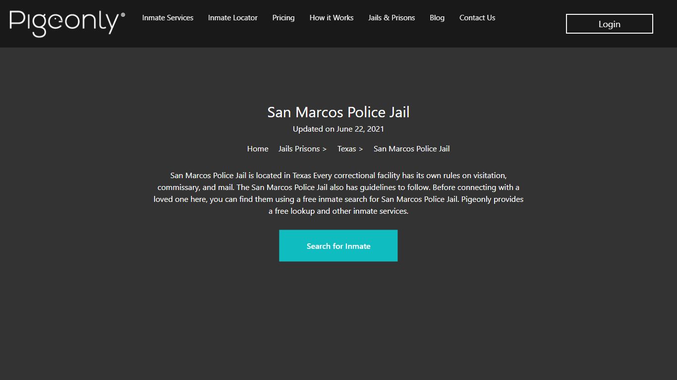 San Marcos Police Jail Inmate Search | Texas